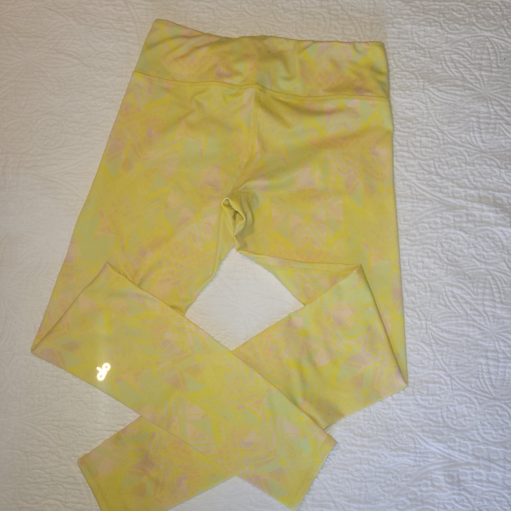 3/$25 ALO Airbrush Strech Cropped Leggings in Zest Indigo Geometric Women's M - Picture 5 of 8